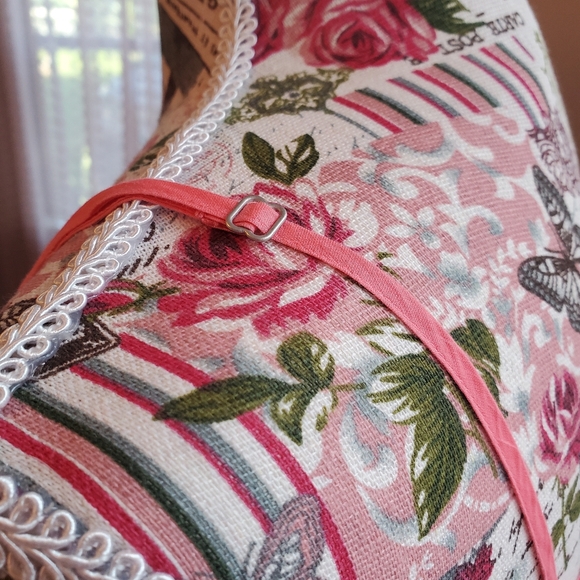 Eileen Fisher 3 Pc,Watermelon Maxi Dress, Matching Sweater, and Slip - Picture 3 of 12